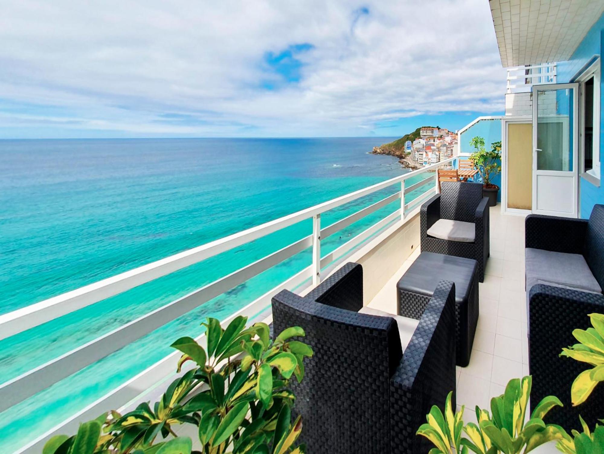 Ag Apartamento Nordes Malpica Primera Linea Playa エクステリア 写真